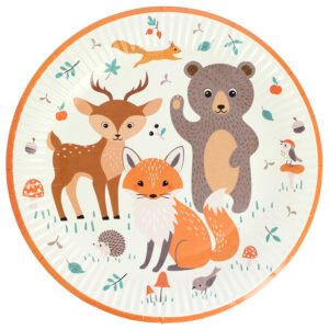 6 Assiettes Animaux de la Forêt