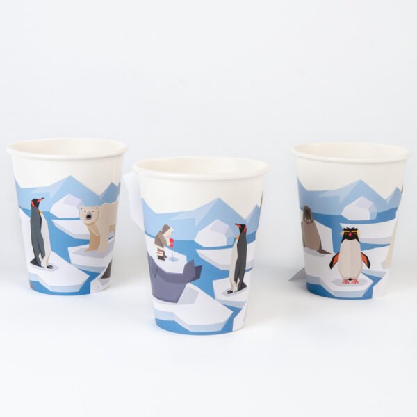 6 Gobelets Animaux Polaires
