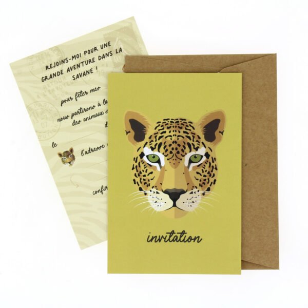 6 invitations Savane