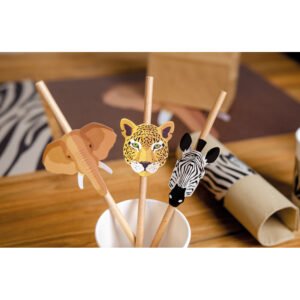 6 pailles en papier Savane