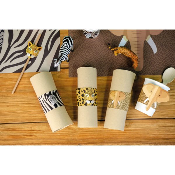 6 Ronds de serviettes Savane