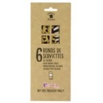 6 Ronds de serviettes Savane