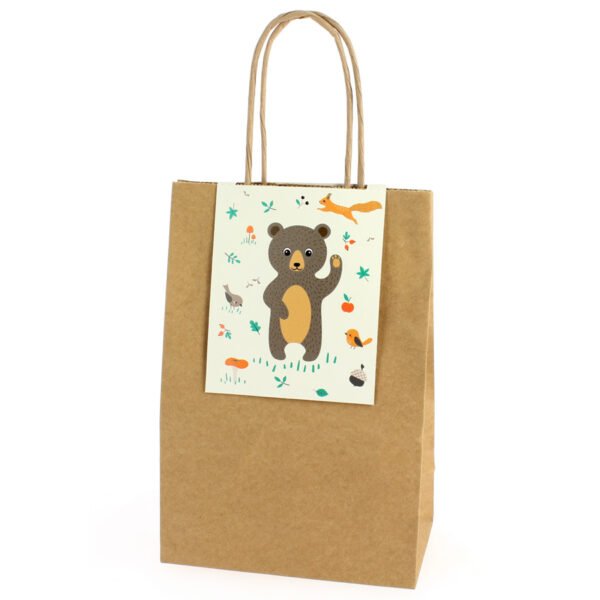 6 Sacs Cadeaux Animaux de la Forêt