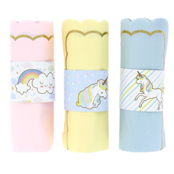 6 Ronds de serviettes Licorne