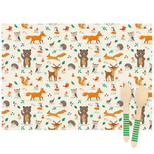 6 Sets de table Animaux de la Forêt