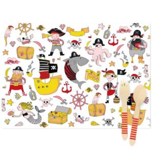 6 Sets de table Pirate Color