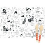 6 Sets de table Pirate Color