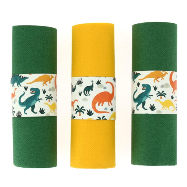 6 Ronds de serviettes Dinosaures